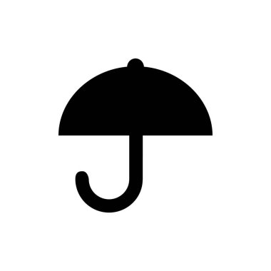 Şemsiyenin vektör illüstrasyon simgesi 