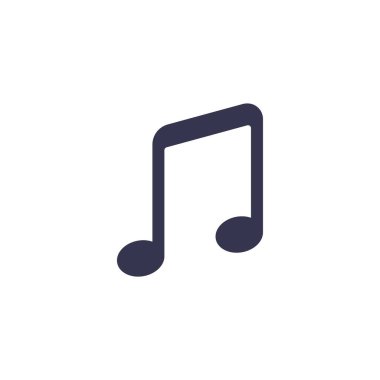 müzik notası ikon vektör illüstrasyonu