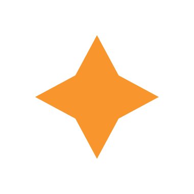 yıldız simgesinin renk vektör illüstrasyonu