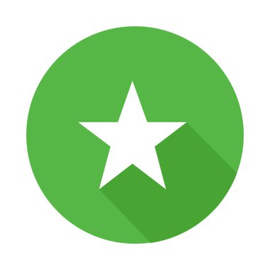 yıldız simgesinin renk vektör illüstrasyonu