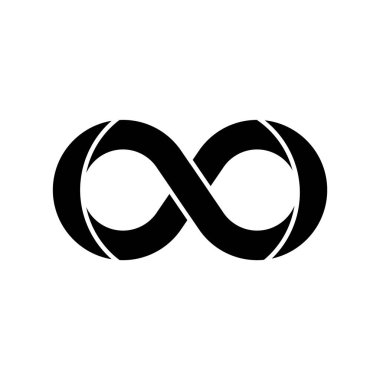 infinity simple icon, vector illustration