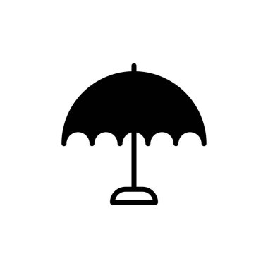 Şemsiyenin vektör illüstrasyon simgesi 