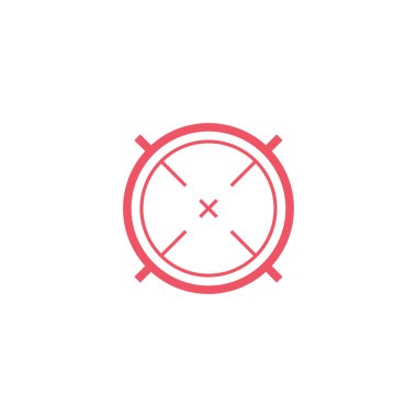 Abstract vector color target icon