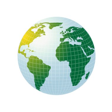dünya haritası simgesi, vektör resimleme arkaplanı