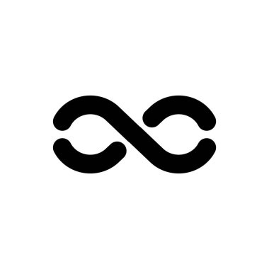 infinity simple icon, vector illustration