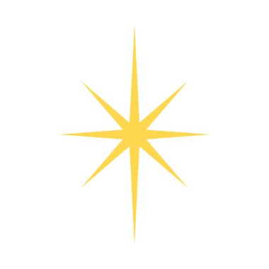 yıldız simgesinin renk vektör illüstrasyonu