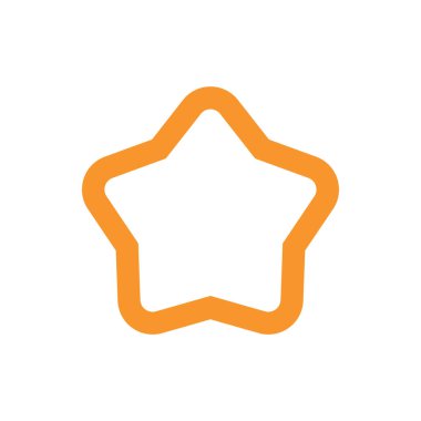 yıldız simgesinin renk vektör illüstrasyonu