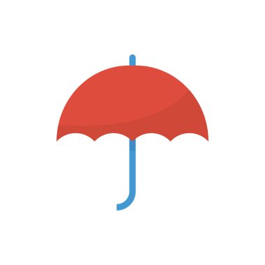 Şemsiyenin vektör illüstrasyon simgesi 