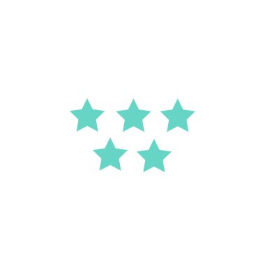 yıldız simgesinin renk vektör illüstrasyonu