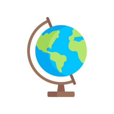 dünya haritası simgesi, vektör resimleme arkaplanı