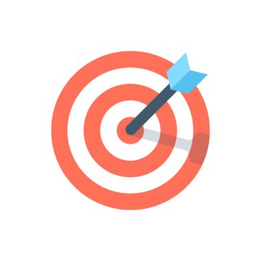 Abstract vector color target icon