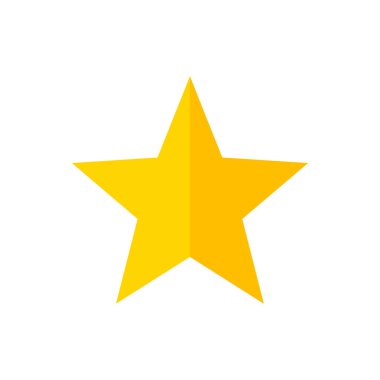 yıldız simgesinin renk vektör illüstrasyonu