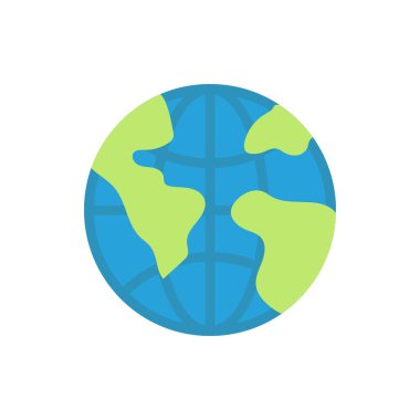 dünya haritası simgesi, vektör resimleme arkaplanı