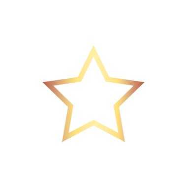 yıldız simgesinin renk vektör illüstrasyonu