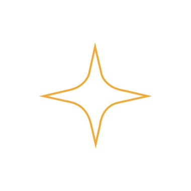 yıldız simgesinin renk vektör illüstrasyonu