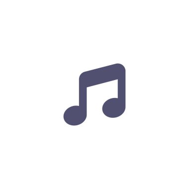 müzik notası ikon vektör illüstrasyonu