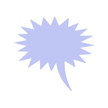 Biçimlendirilmiş konuşma balonu simgesi, vektör illüstrasyonu