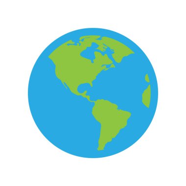 dünya haritası simgesi, vektör resimleme arkaplanı