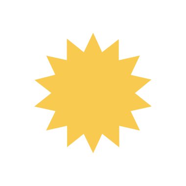 yıldız simgesinin renk vektör illüstrasyonu