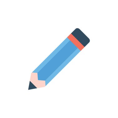 pencil icon. school and education symbol. flat illustration vector 