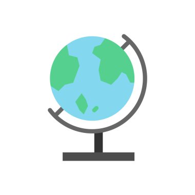 dünya haritası simgesi, vektör resimleme arkaplanı