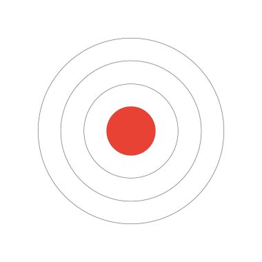 Abstract vector color target icon