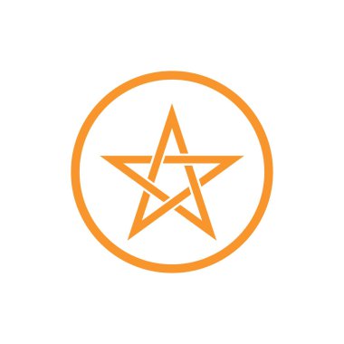 yıldız simgesinin renk vektör illüstrasyonu