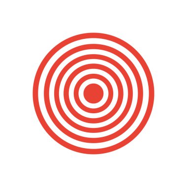 Abstract vector color target icon