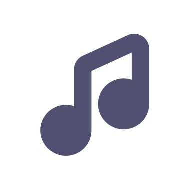 müzik notası ikon vektör illüstrasyonu