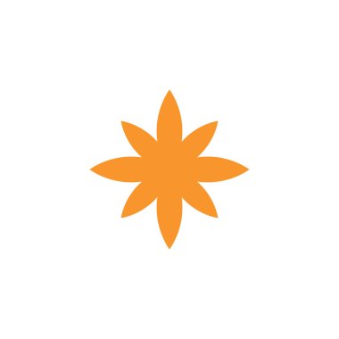 yıldız simgesinin renk vektör illüstrasyonu