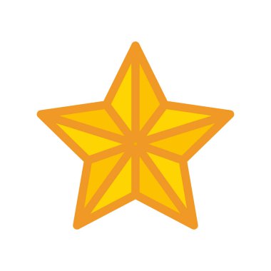 yıldız simgesinin renk vektör illüstrasyonu