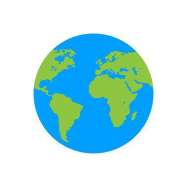 dünya haritası simgesi, vektör resimleme arkaplanı