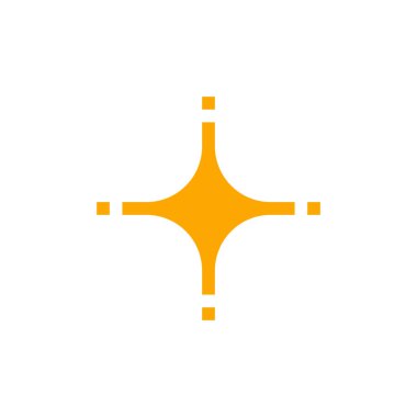 yıldız simgesinin renk vektör illüstrasyonu