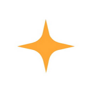 yıldız simgesinin renk vektör illüstrasyonu