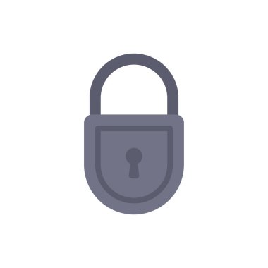 asma kilit ikon vektör çizimi