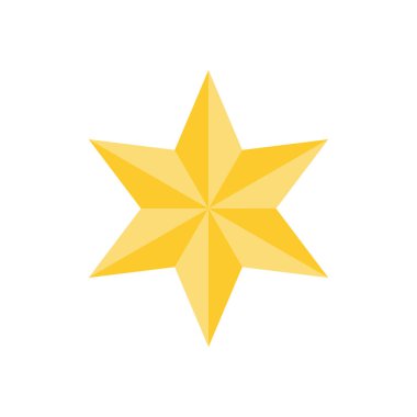 yıldız simgesinin renk vektör illüstrasyonu