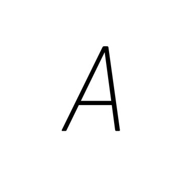 Letter A symbol icon vector illustration