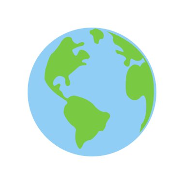 dünya haritası simgesi, vektör resimleme arkaplanı