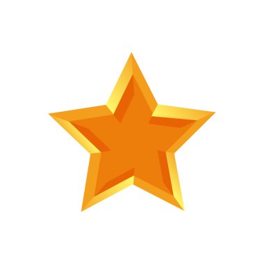 yıldız simgesinin renk vektör illüstrasyonu