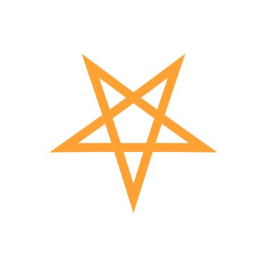 yıldız simgesinin renk vektör illüstrasyonu