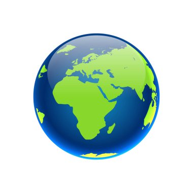 dünya haritası simgesi, vektör resimleme arkaplanı