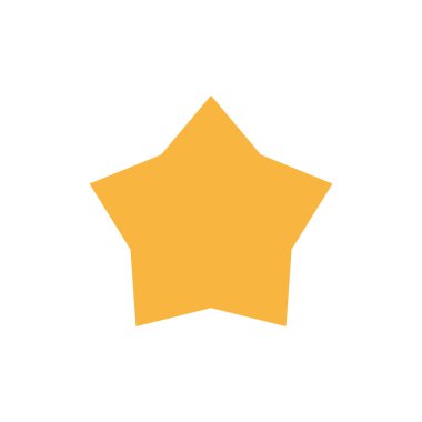 yıldız simgesinin renk vektör illüstrasyonu