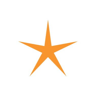 yıldız simgesinin renk vektör illüstrasyonu