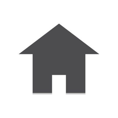 Emlak konsepti ev simgesi, vektör illüstrasyonu