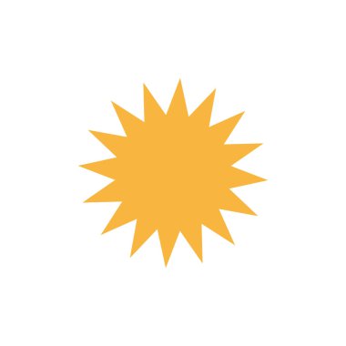 yıldız simgesinin renk vektör illüstrasyonu