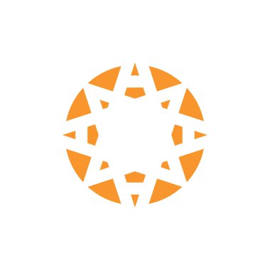 yıldız simgesinin renk vektör illüstrasyonu