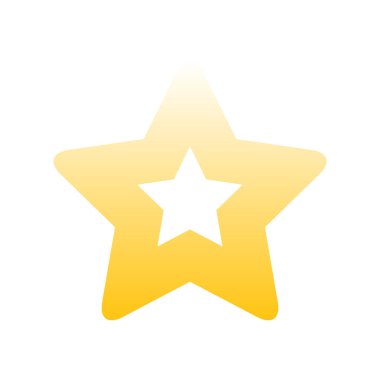 yıldız simgesinin renk vektör illüstrasyonu