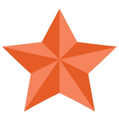 yıldız simgesinin renk vektör illüstrasyonu