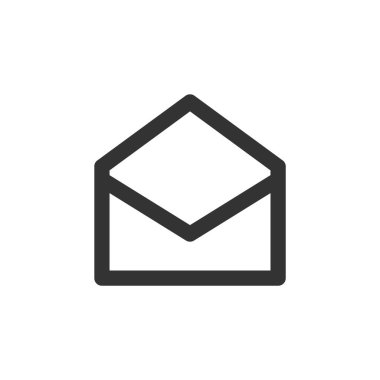 zarf e- posta simgesi vektör illüstrasyonu