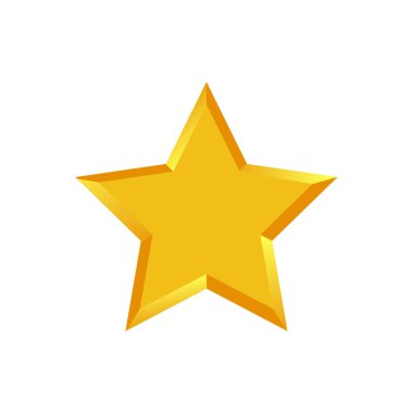 yıldız simgesinin renk vektör illüstrasyonu